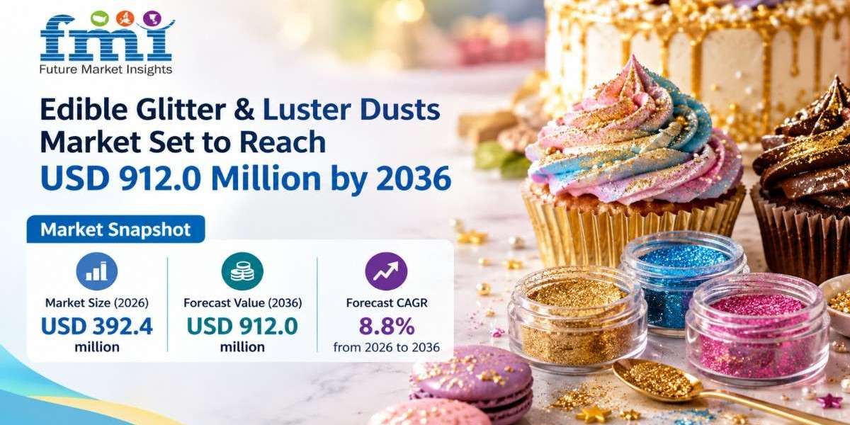 Edible Glitter & Luster Dusts Market Set to Reach USD 912.0 Million by 2036 as Visual Bakery Differentiation